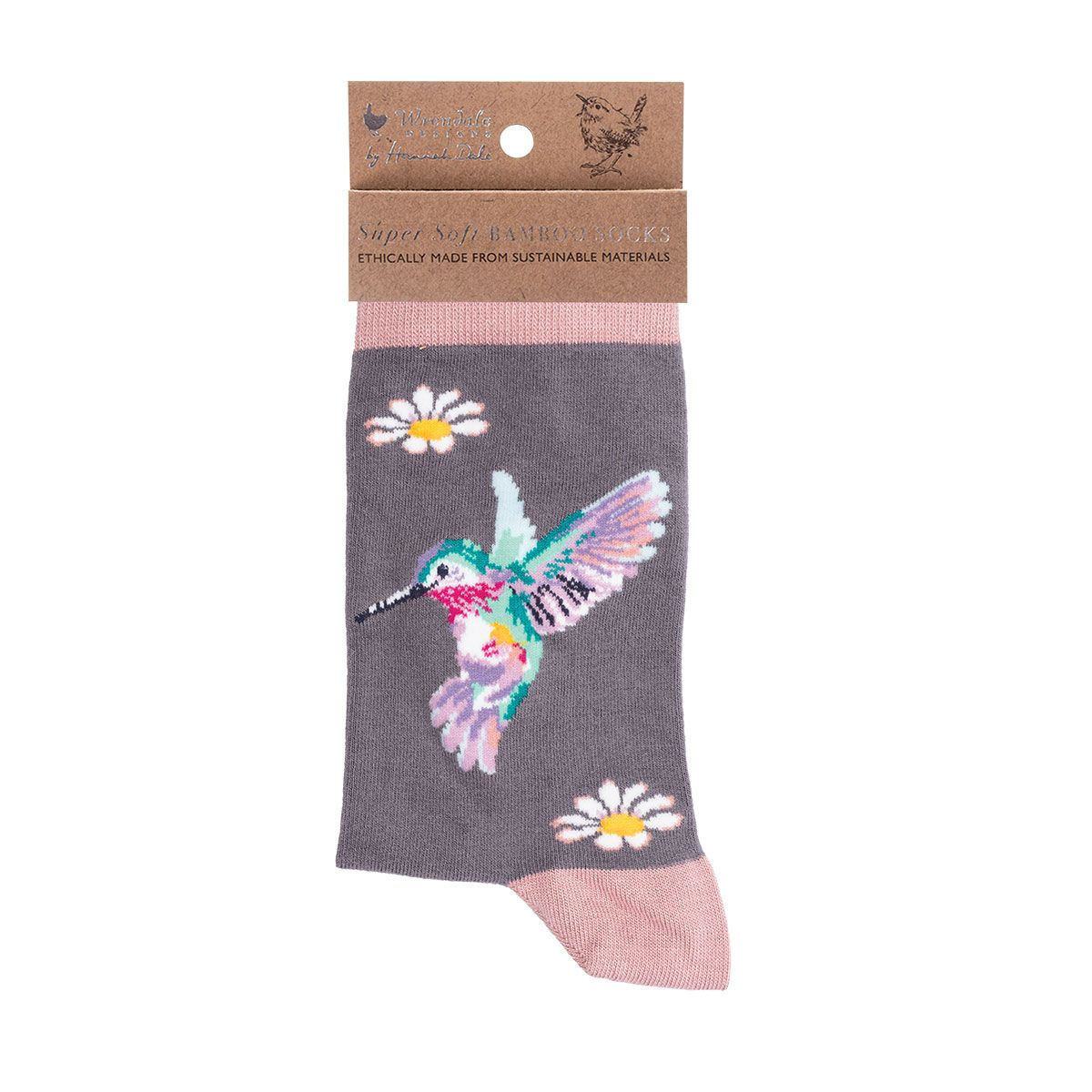Wrendale Wisteria Wishes Hummingbird Socks