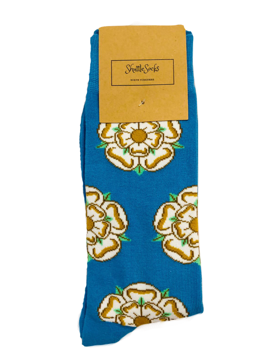 ShuttleSocks Mens Yorkshire Rose Socks