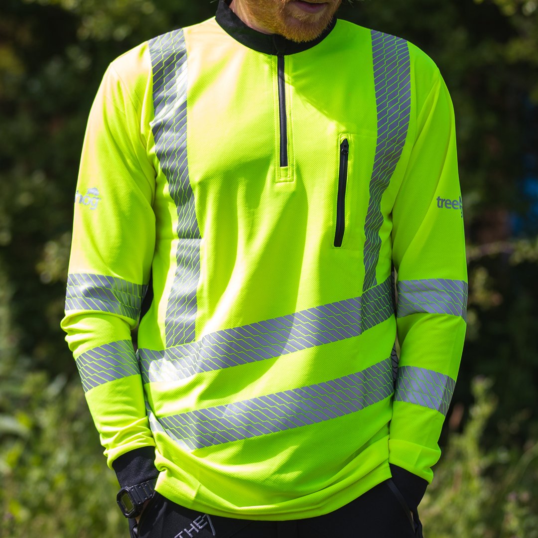 Treehog THHV2010 Long Sleeve Hi Vis T-Shirt