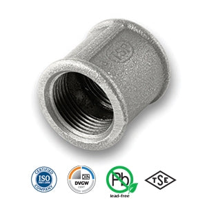 1 1/4" Galvanised Socket Tube/Pipe Fitting EN10242
