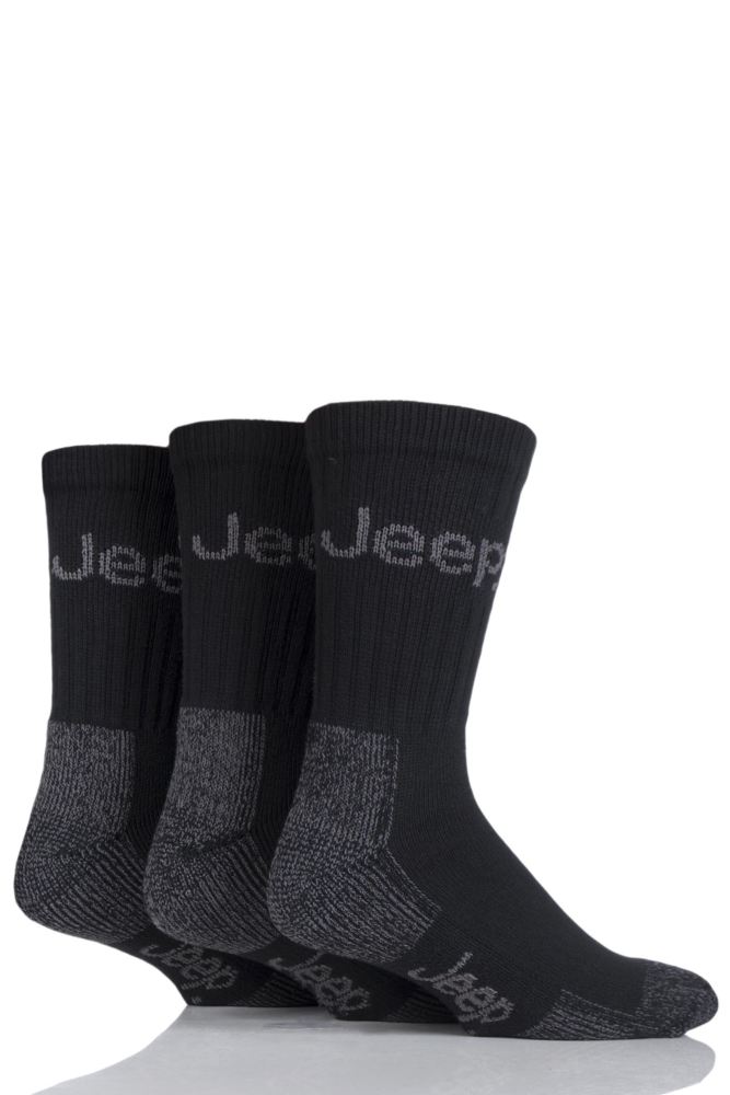 JEEP Men's Boot Socks 3-Pack 6-11