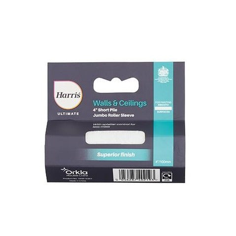 Harris Ultimate Walls & Ceilings Jumbo Short Pile Roller Sleeve 4in