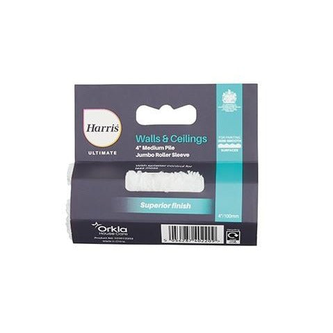 Harris Ultimate Walls & Ceilings Jumbo Medium Pile Roller Sleeve 4in