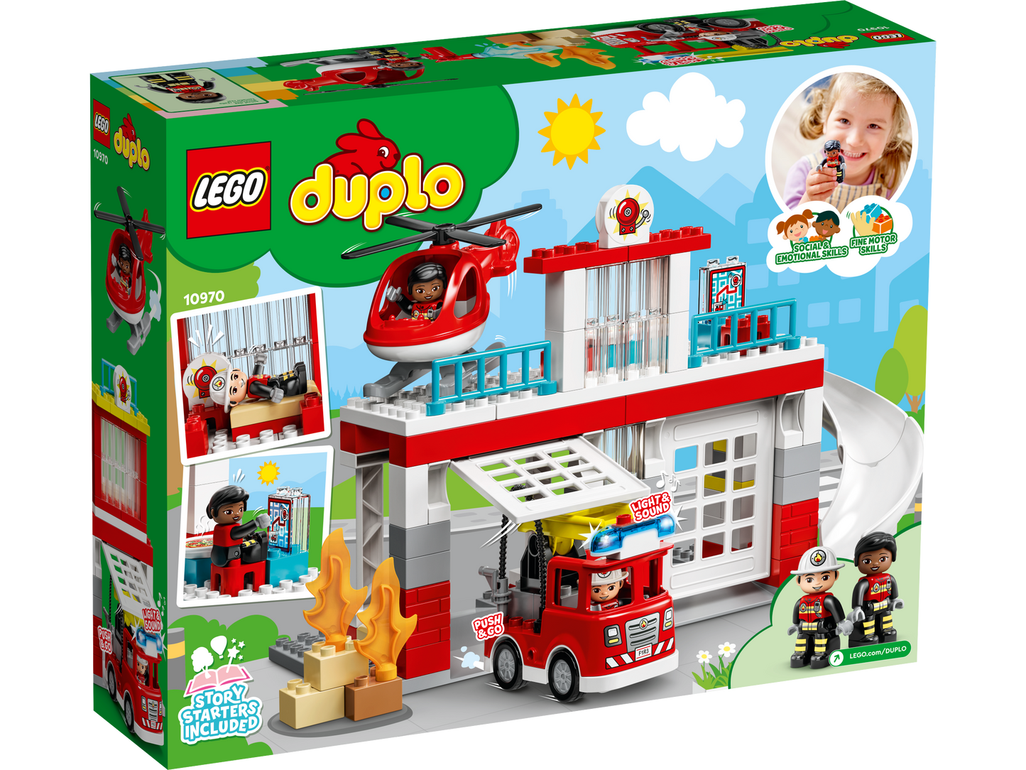 Duplo Fire Station & Helicopter 10970