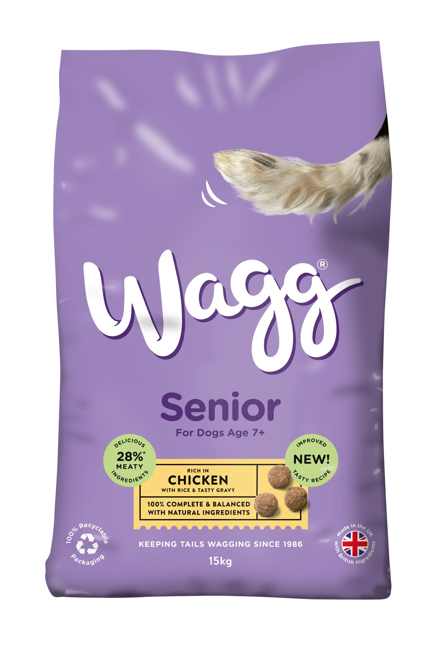 Wagg Complete Senior Dog Food 15kg