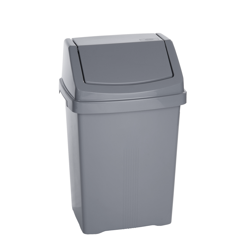 Wham Casa Swing Bin Silver 25L