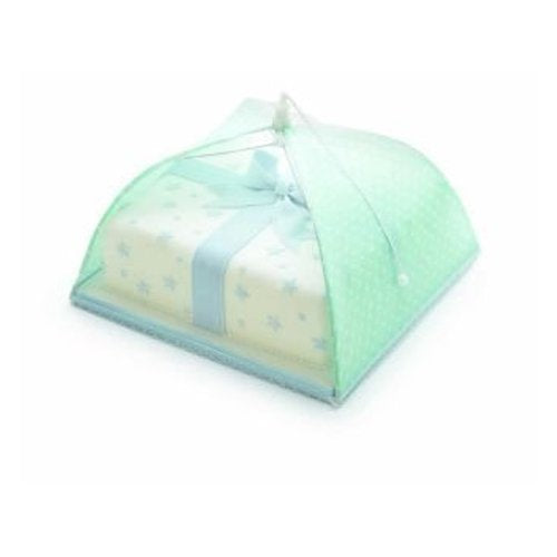Sweetly Does It Polka Dot Umbrella Cake Cover Green 30cm