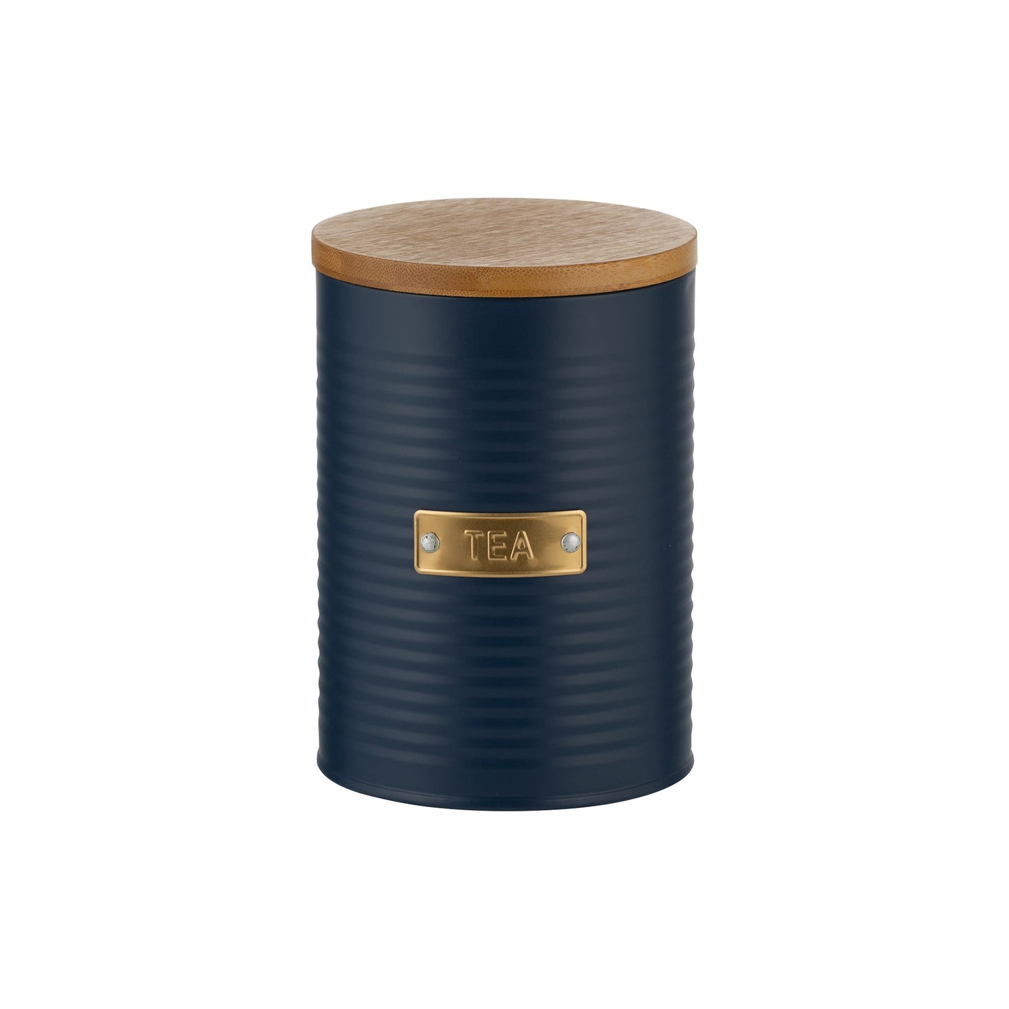 Typhoon Otto Navy Tea Storage Jar with Bamboo Lid