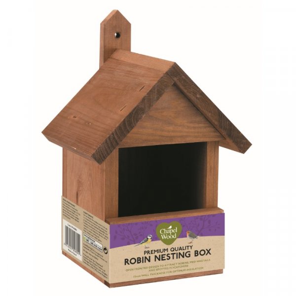 Chapelwood Dark Wood Robin Nest Box