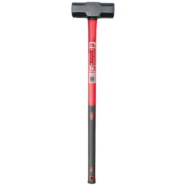 Red Gorilla Sledge Hammer Fibreglass Handle 14lb