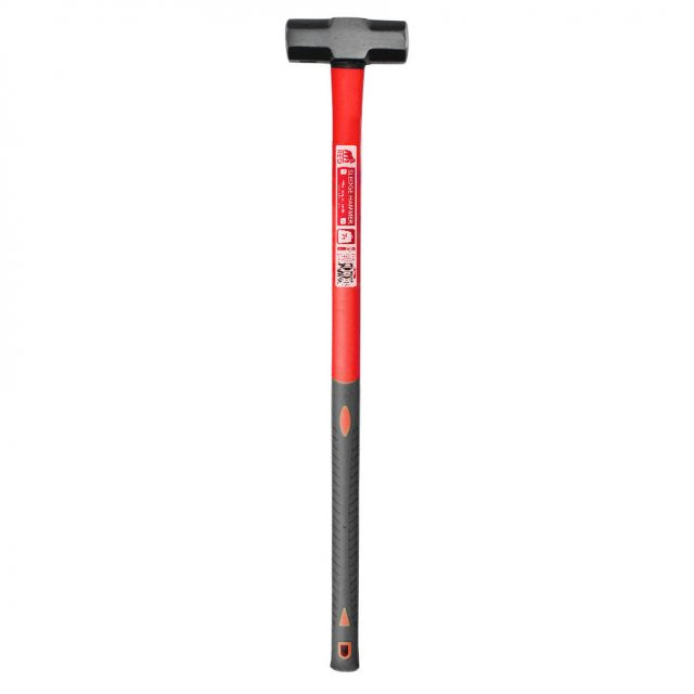 Red Gorilla Sledge Hammer High-Vis Fibreglass Handle 7lb
