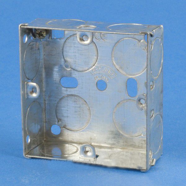 1 Gang Metal Back Box 25mm PSB125