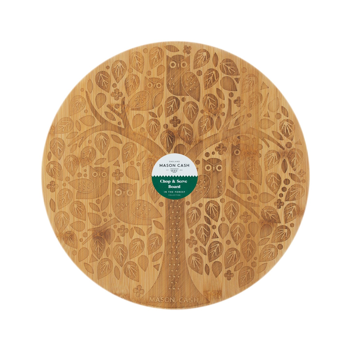 Mason Cash In The Forest Bamboo Round Serving Board
