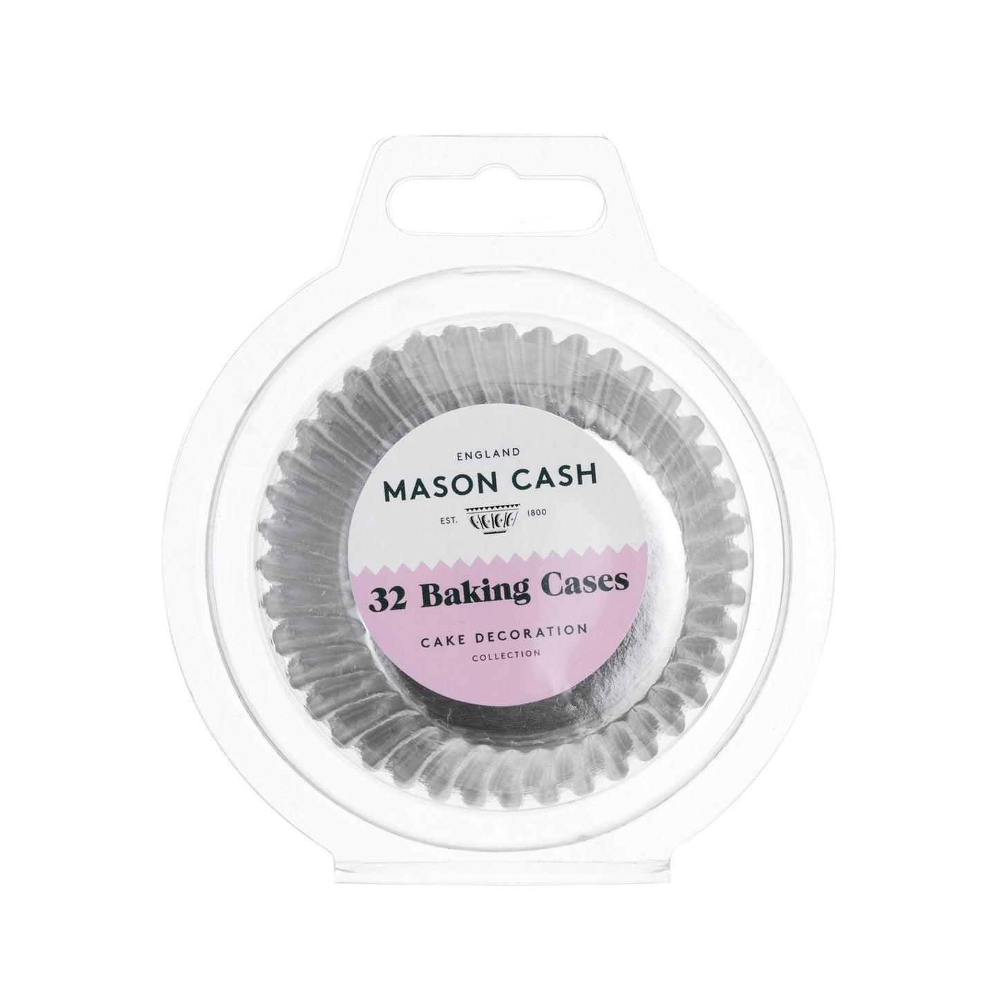 Mason Cash Set of 32 Silver Foil Cupcake Cases