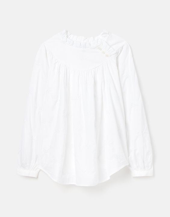 Joules Arietta Pop Over Voile Blouse