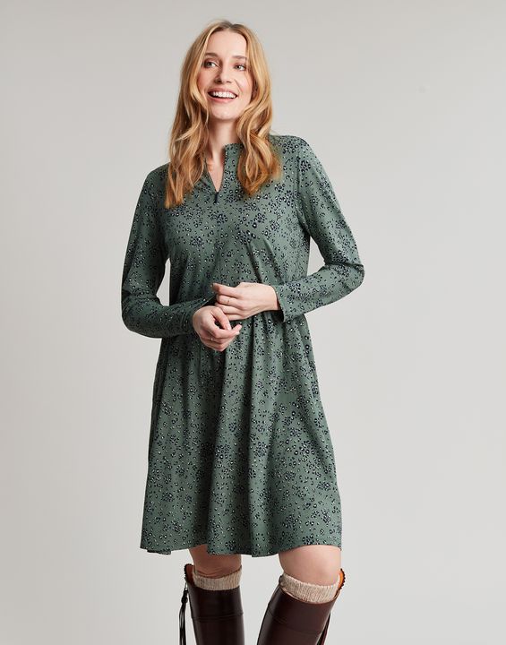 jennifer lopez lime green dress Joules Ladies Eden Stripe Dress - Green Stripe