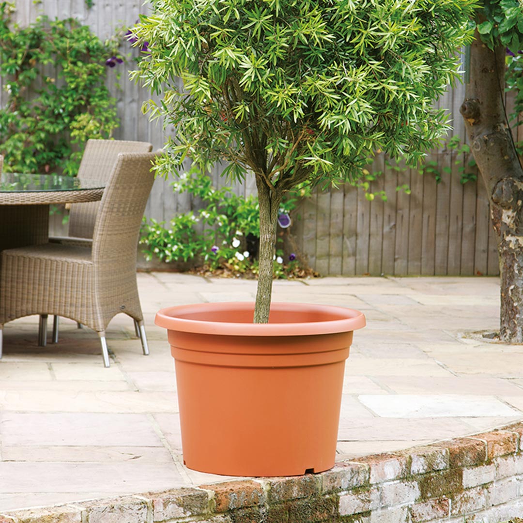 Stewart Cilindro Planter Terracotta 70 x 52cm