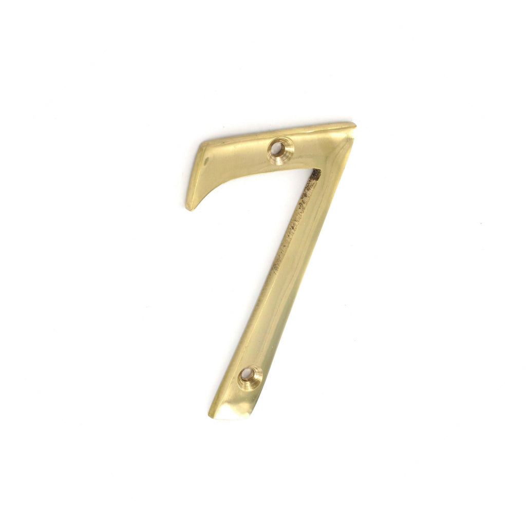 Securit Brass Numeral 7 50mm Pack Of 1