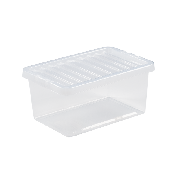 Wham Crystal Storage Box & Lid Clear 11L