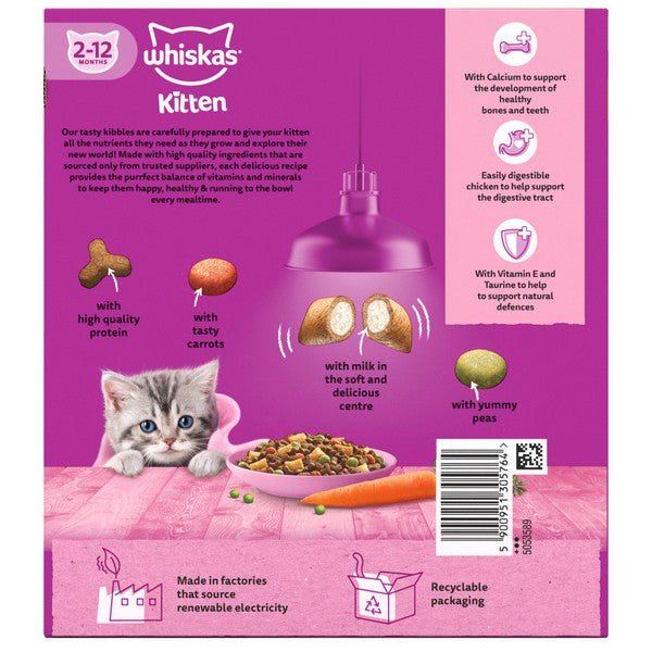 Whiskas 2-12 Month Kitten Cat Complete Dry with Chicken 800g