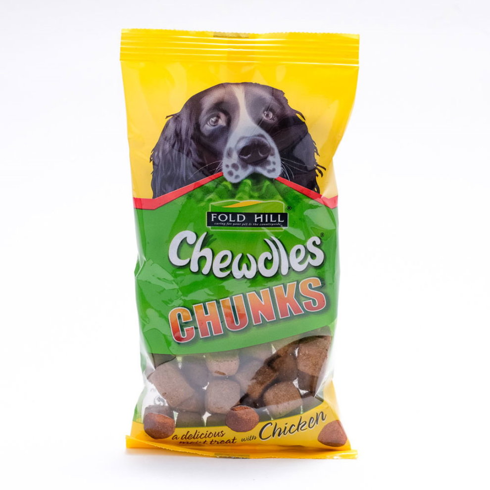 Fold Hill Chewdles Chunks Chicken Moist Dog Treat 180g
