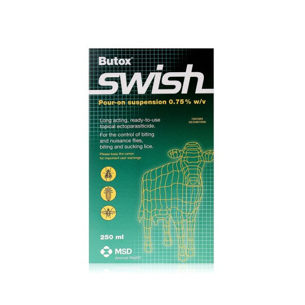 Butox Swish Pour-on Suspension 0.75% w/v 250ml