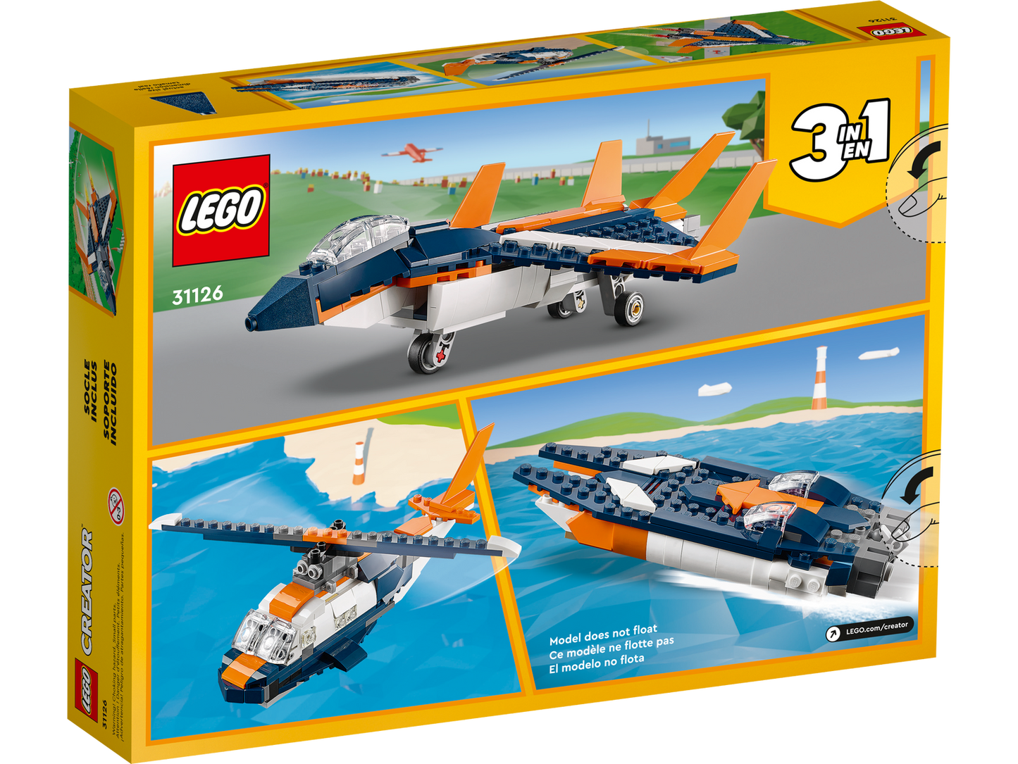 Lego Creator Supersonic-jet 31126