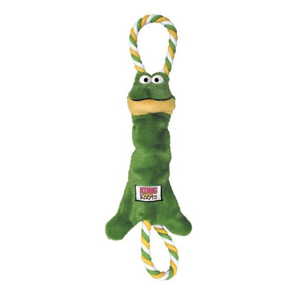 KONG Tugger Knots Dog Toy - Frog S-M