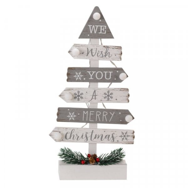 Three Kings Silver/White InLit Tree Magic