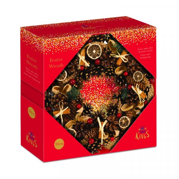 Three Kings Wreath WinterSpice 36 cm