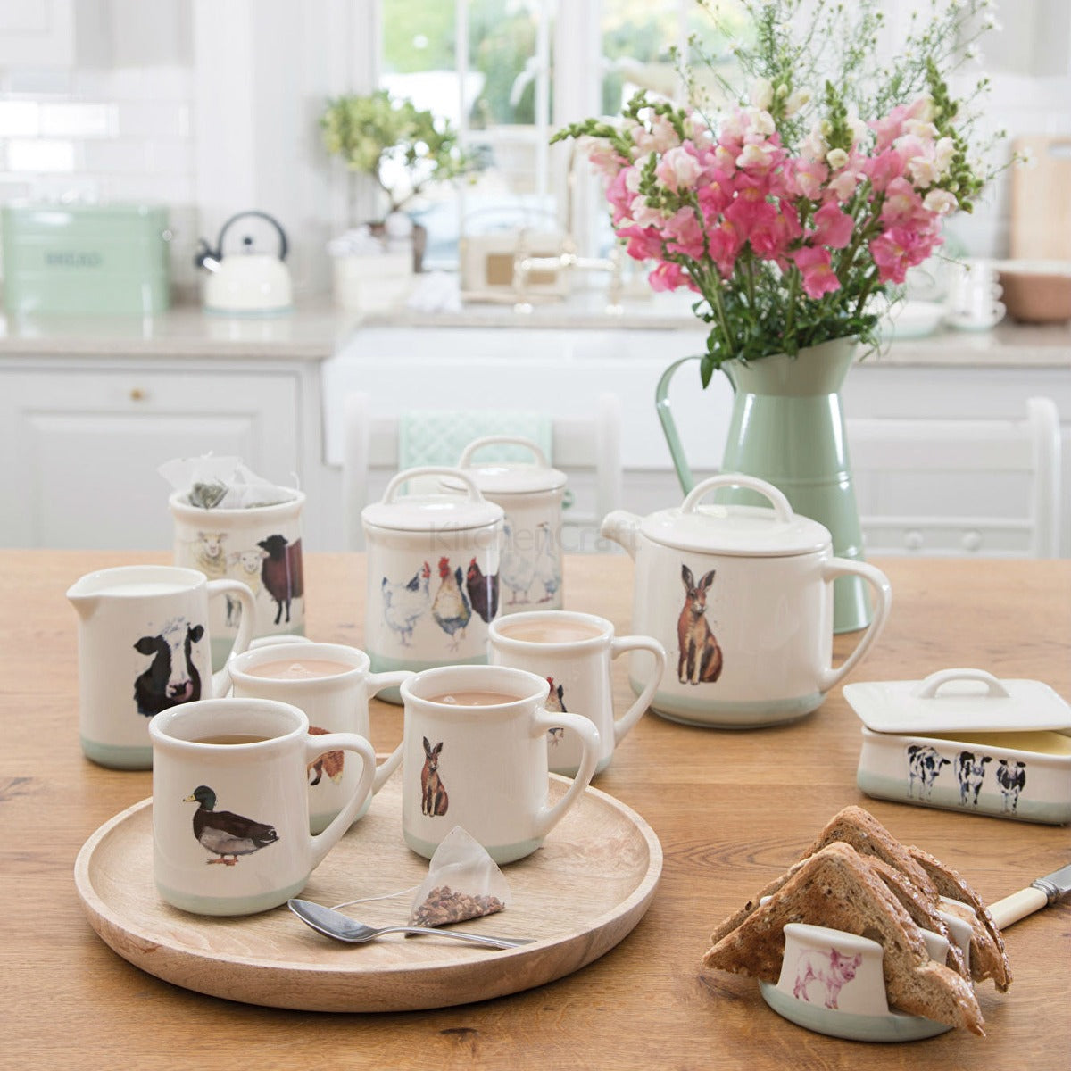 Apple Farm Stoneware Teapot 1.4L