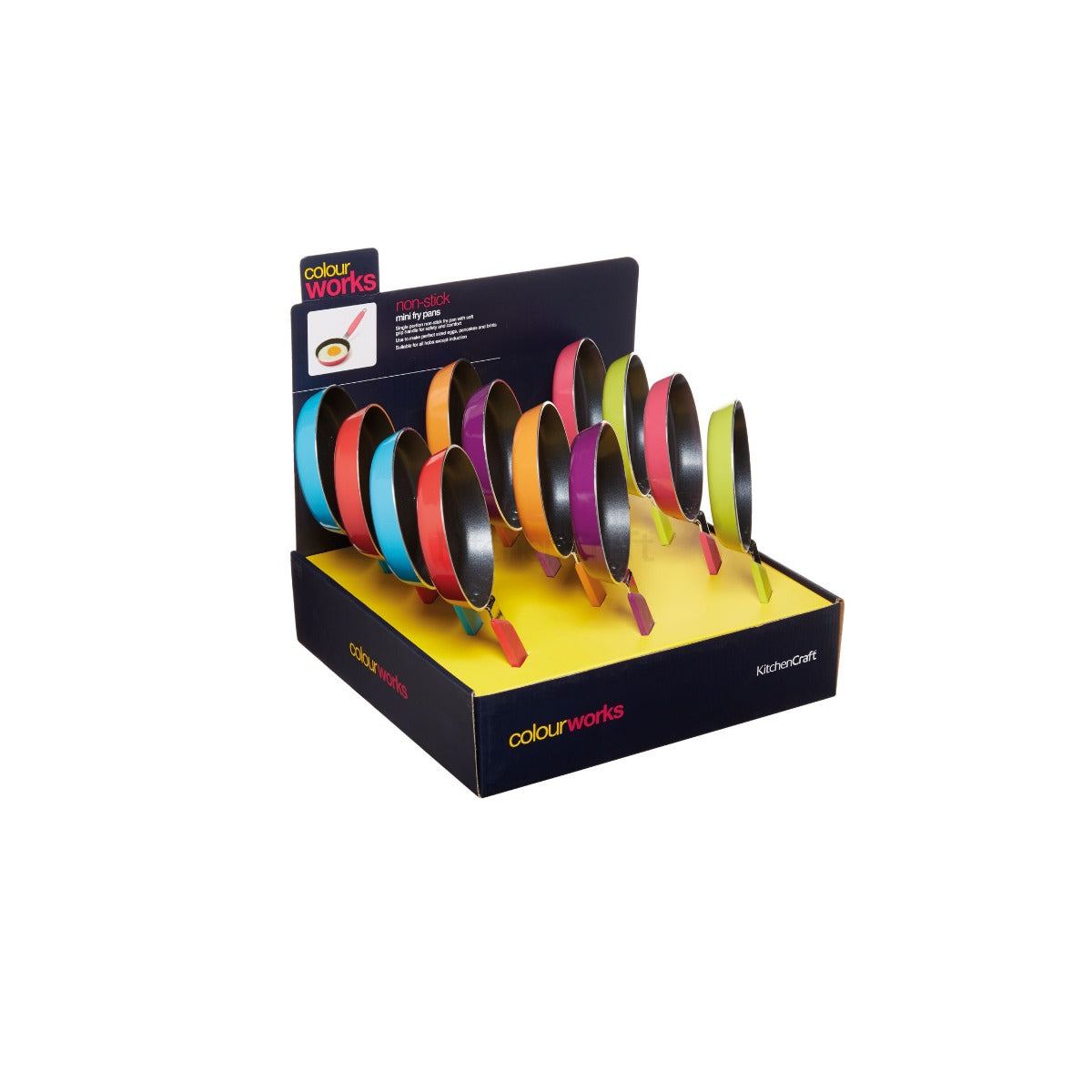 Colourworks Mini Frying Pan Assorted Colours x1