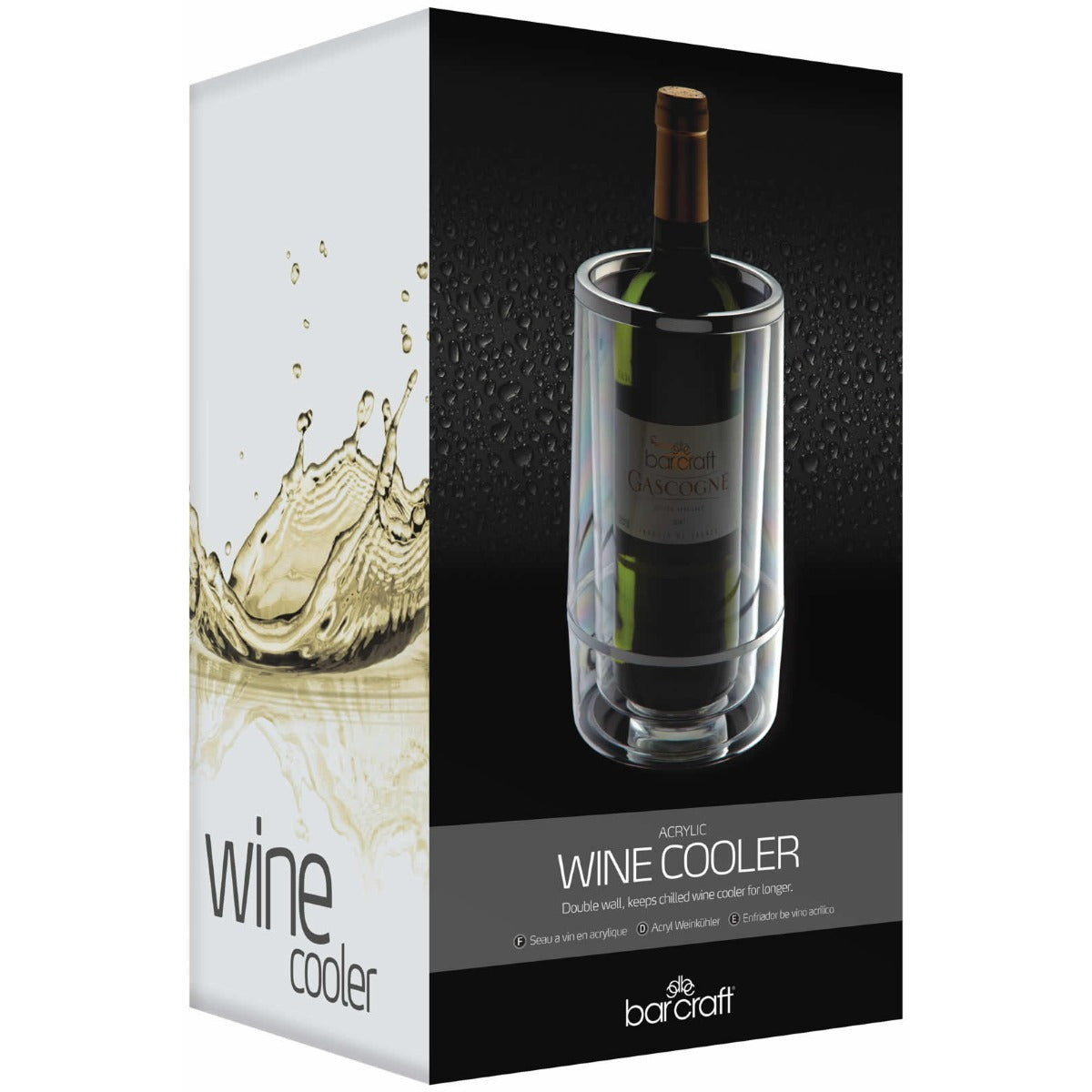 BarCraft by KitchenCraft Acrylic Double Walled Wine Cooler