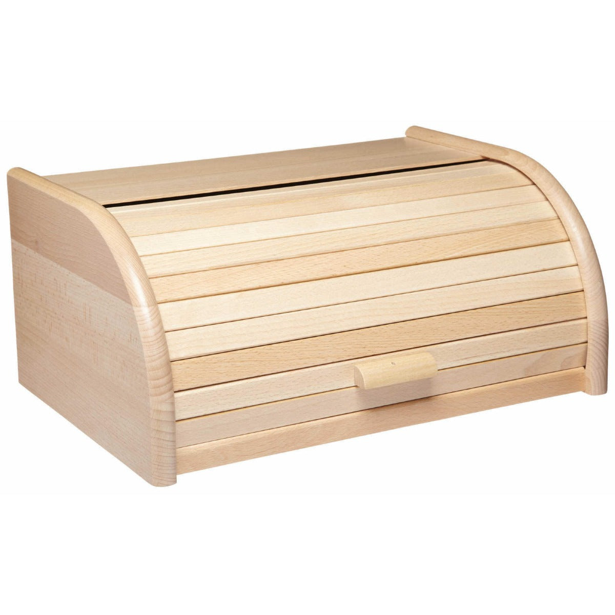 KitchenCraft Beech Wood Roll Top Bread Bin