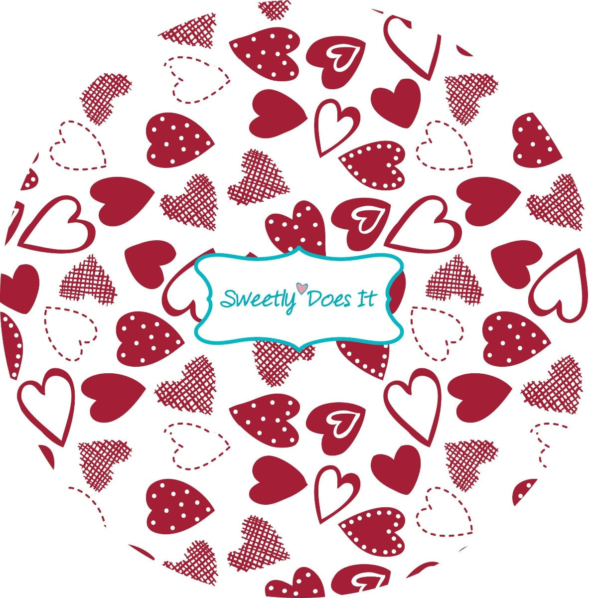 Sweetly Does It Hearts Cake Cases x60