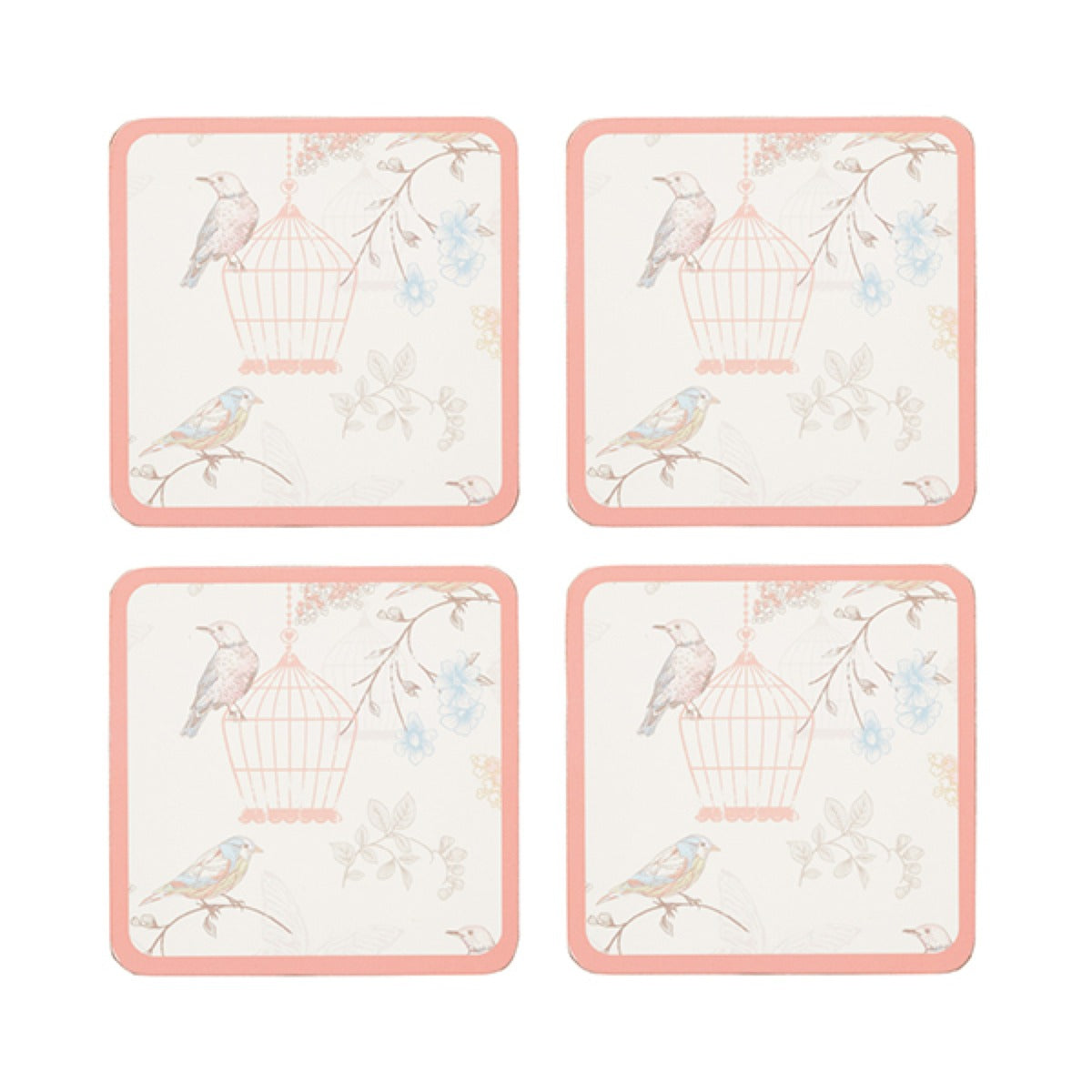 KitchenCraft Birdcage Cork Coasters x4