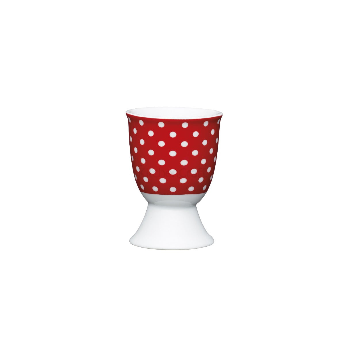 KitchenCraft Red Polka Dot Porcelain Egg Cup