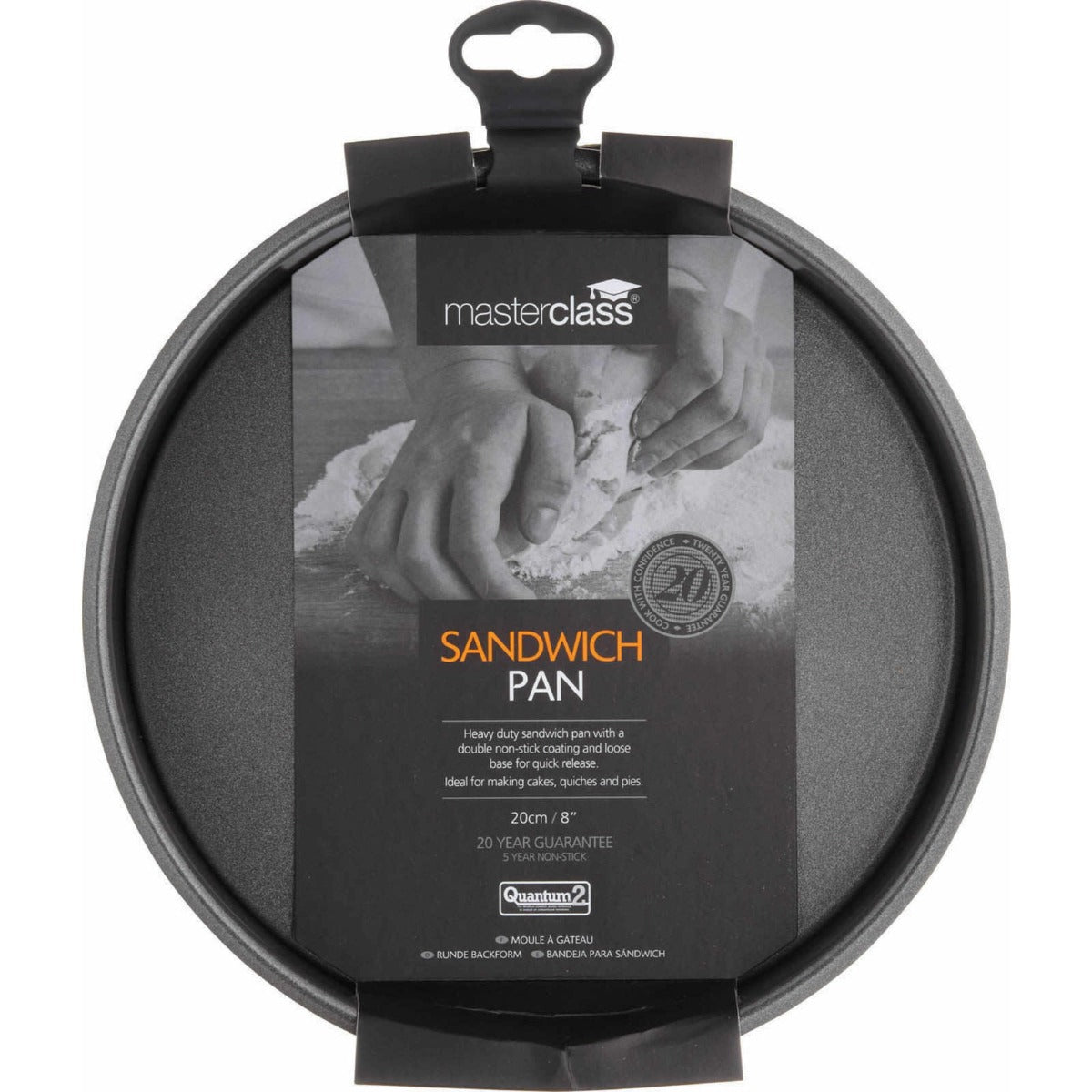 MasterClass Non-Stick Loose Base Sandwich Pan 20cm