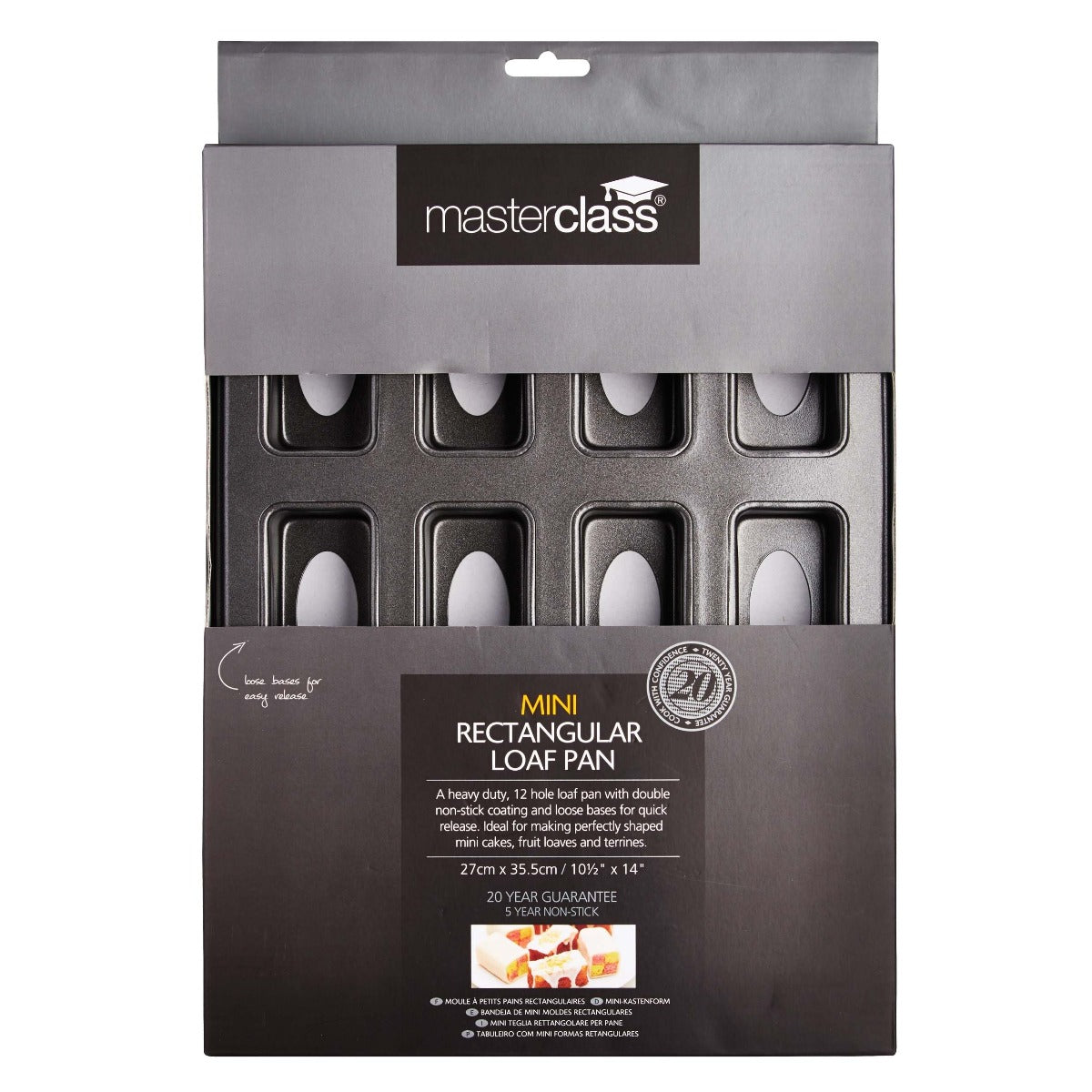 MasterClass Non-Stick Mini Loaf Tin 12-Hole