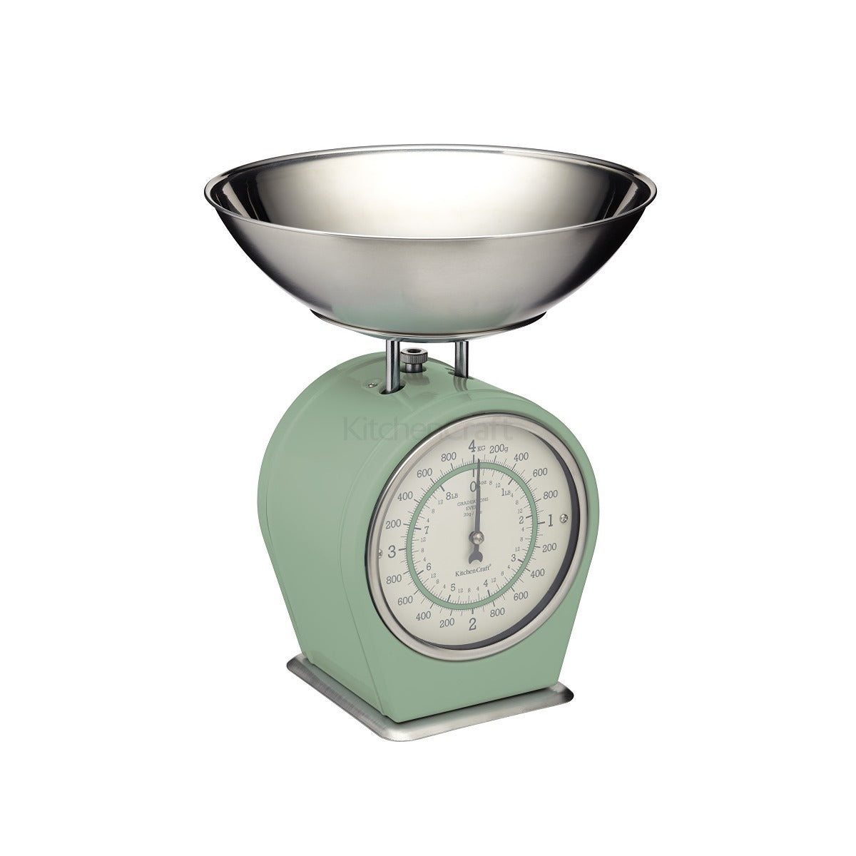 Living Nostalgia by KitchenCraft English Sage Green Mechanical Scale
