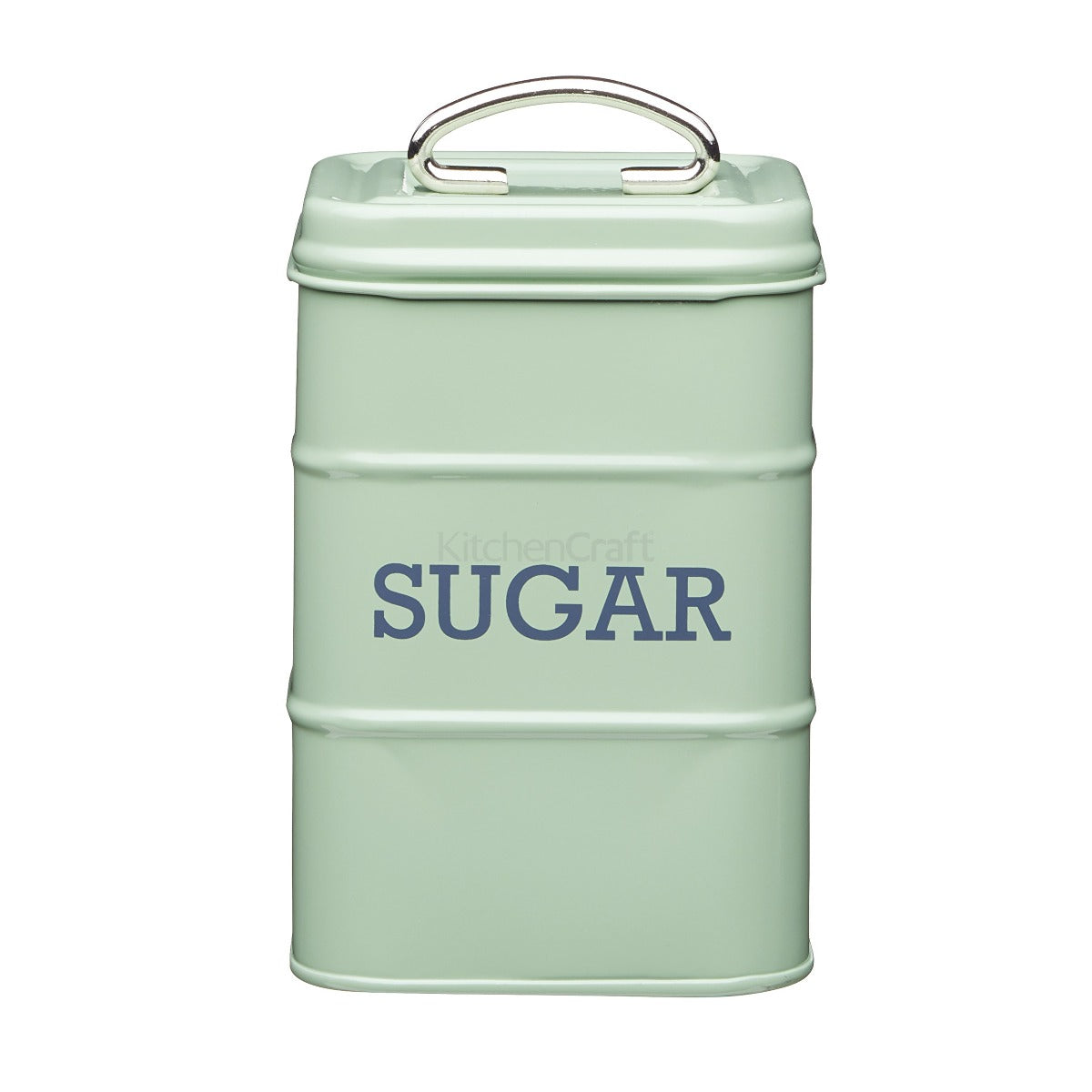Living Nostalgia by KitchenCraft English Sage Green Sugar Tin