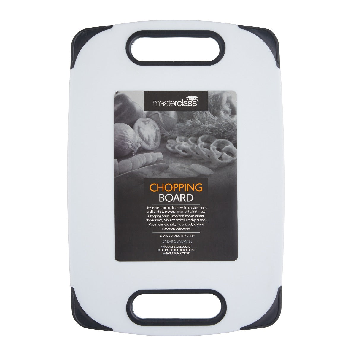 MasterClass Chopping Board Non-Slip Polyethylene Medium