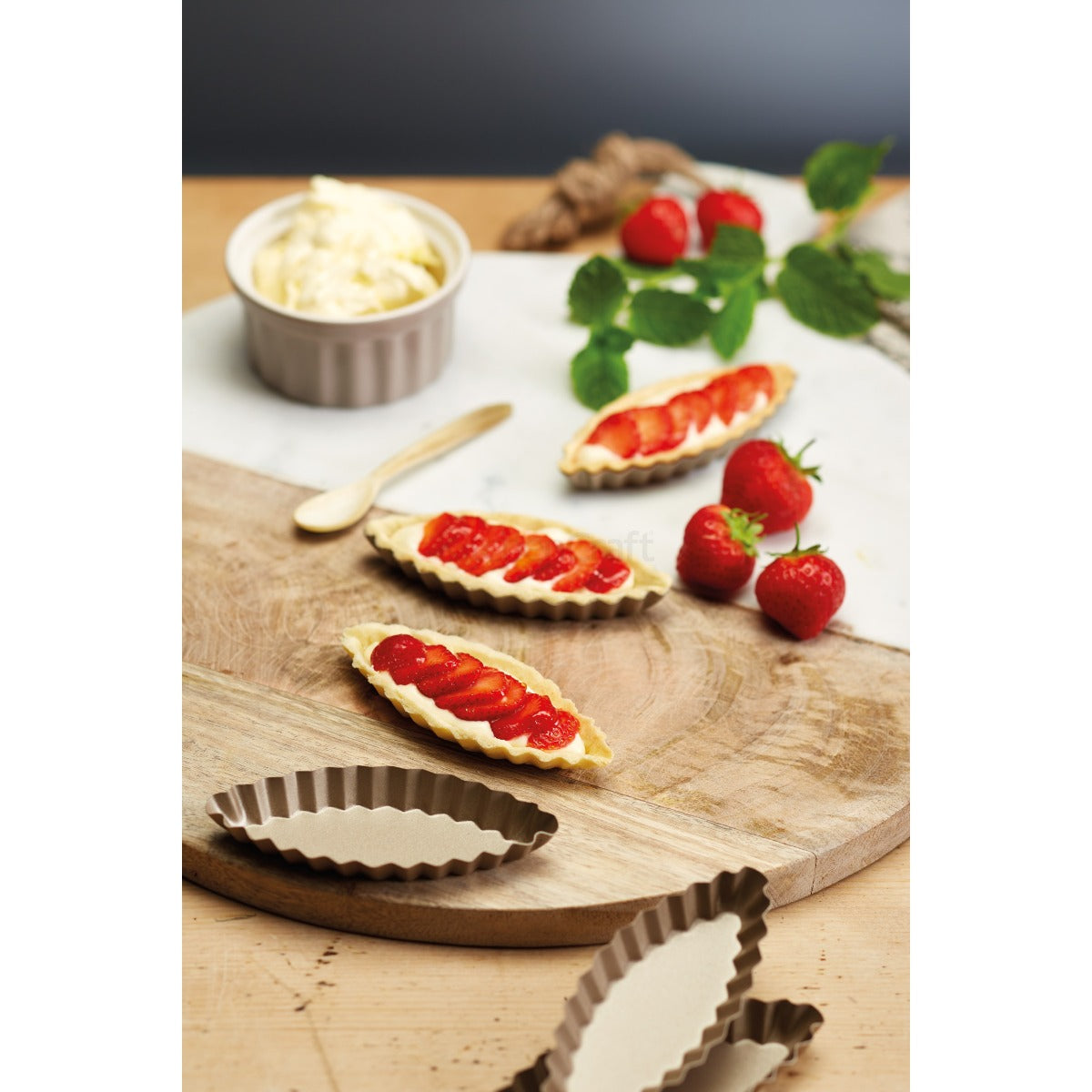 Paul Hollywood Non-Stick Mini Fluted Tart Tins x4