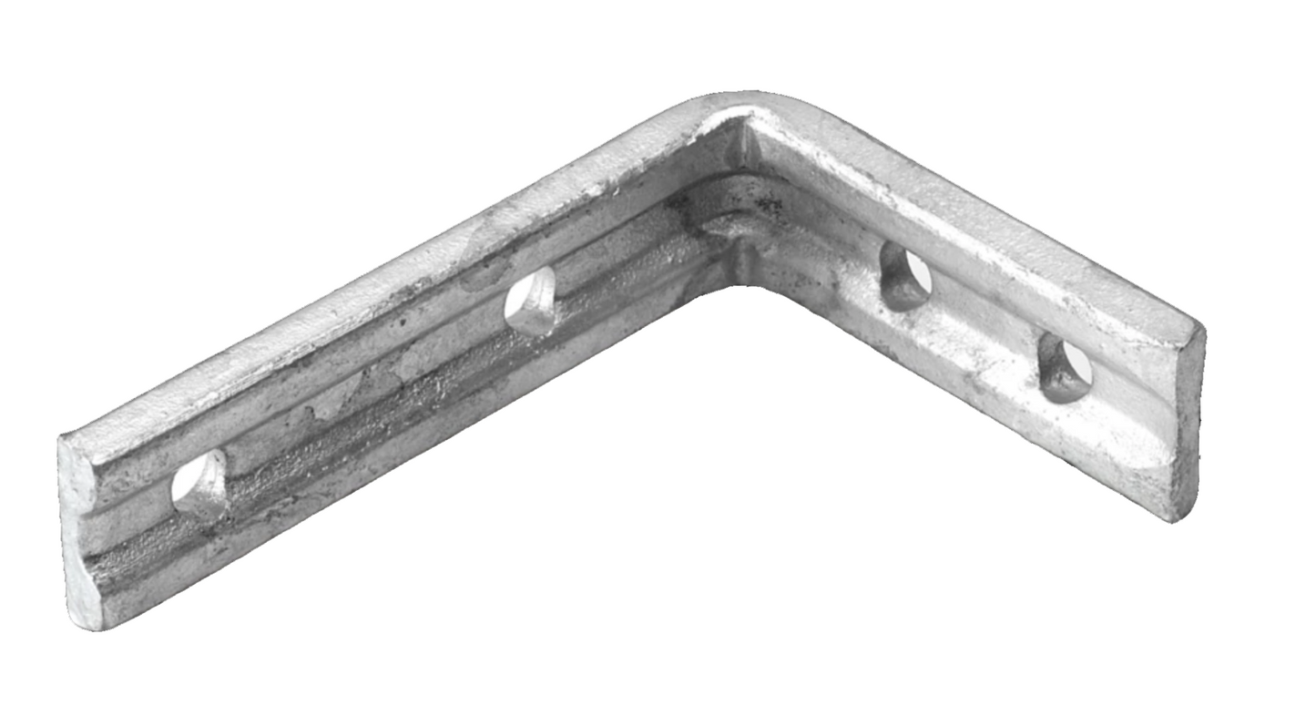 Eliza Tinsley Galvanised Fluted Angle Bracket 12" X 10"