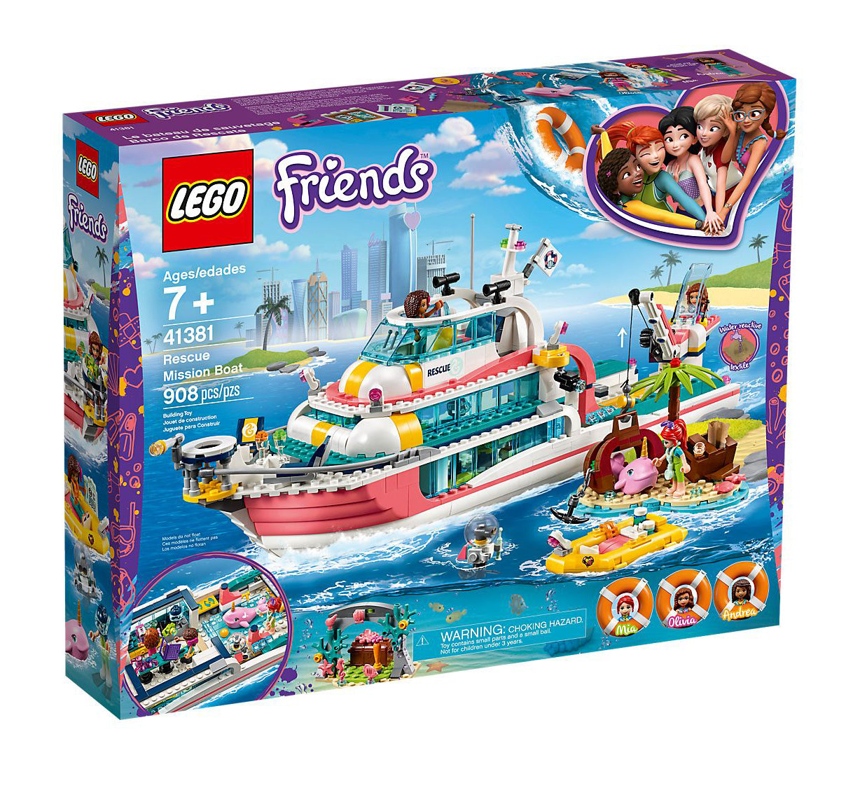 Lego Friends Rescue Mission Boat 41381