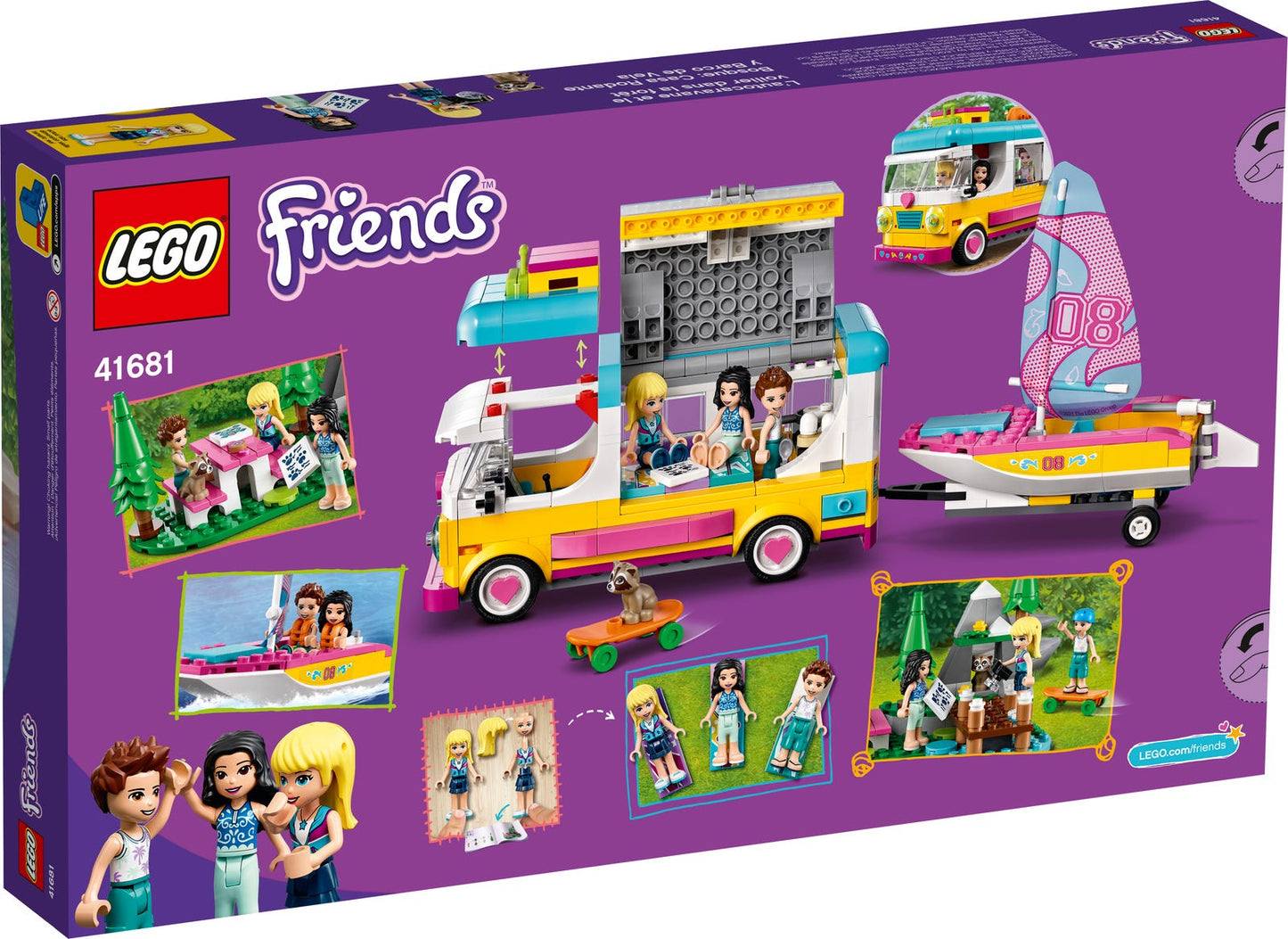 Lego Friends Forest Camper Van & Sailboat 41681