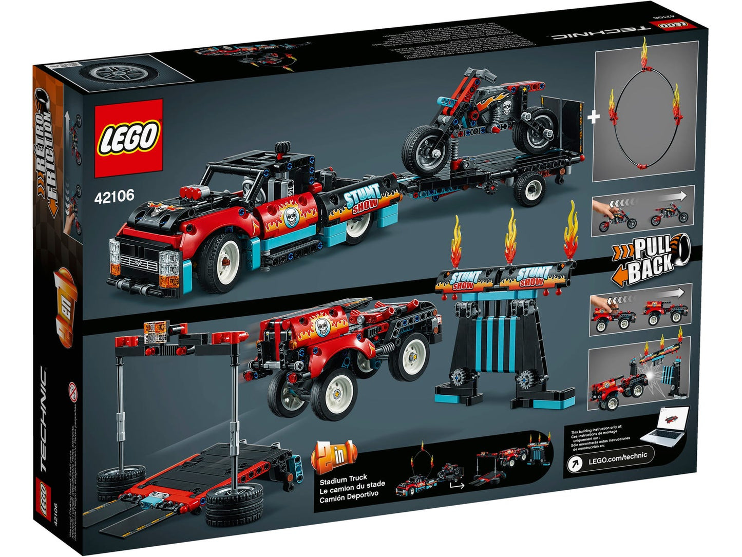 LEGO Technic Stunt Show Truck & Bike 42106