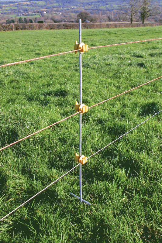 Rappa Electric Fencing Steel Stake Post 80cm + Spike (100cm Overall)
