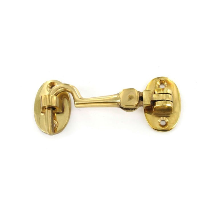 Securit Brass Cabin Hook Silent Type 100mm