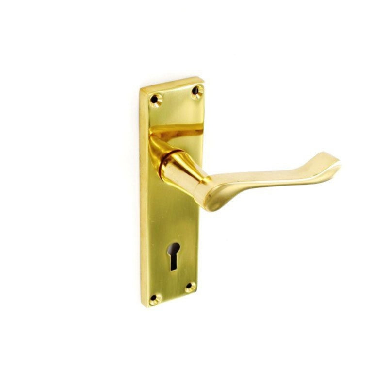 Securit Victorian Scroll Lock Handle Pair 150mm